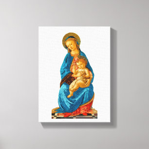 Lienzo Botticelli Madonna y Child Enthroned