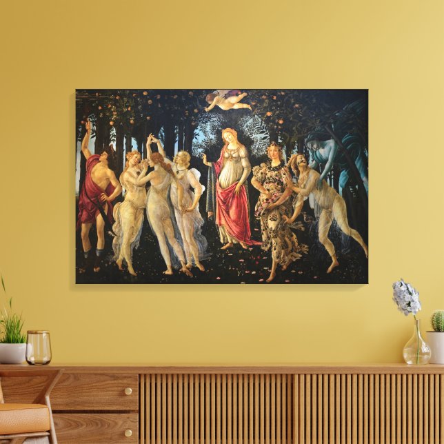 Lienzo Botticelli Primavera Renacimiento Floral Diosa (Insitu (Sala de estar))