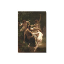 Bouguereau Nymphs y Satyr
