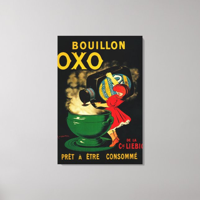 Lienzo Bouillon OXO Vintage PoseterEurope (Anverso)