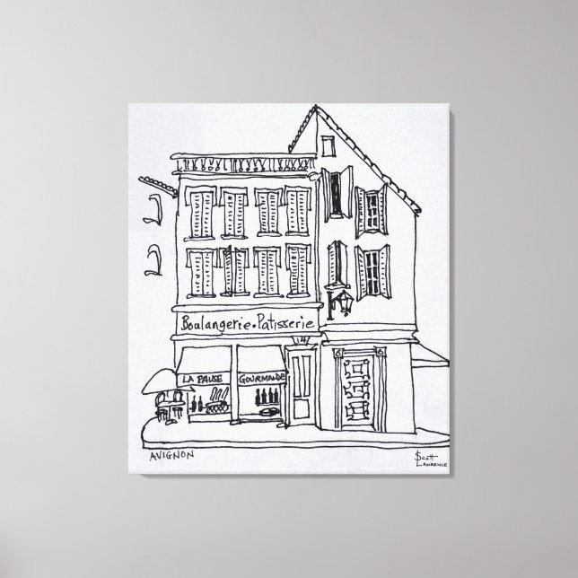 Lienzo Boulangerie Patisserie, Aviñón (Anverso)