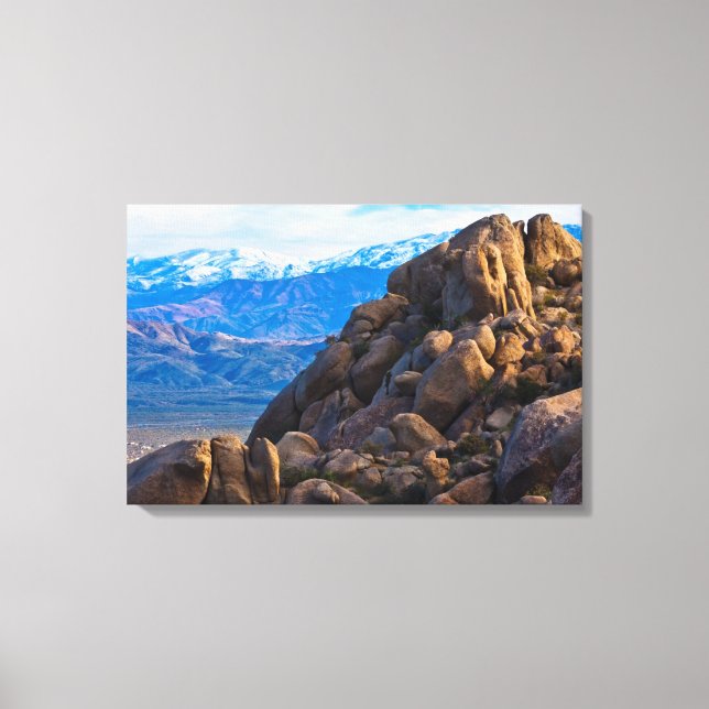 Lienzo Boulders y Montañas (Anverso)