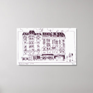 Lienzo Boulevard Raspail, París, Francia