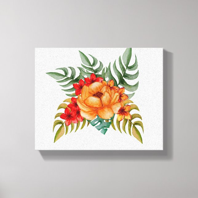 Lienzo Bouquet de flores (Anverso)