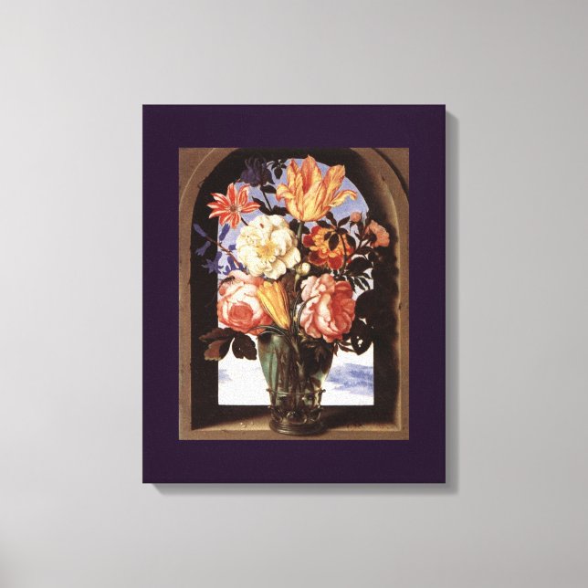 Lienzo Bouquet de flores por Ambrosius Bosschaert (Anverso)