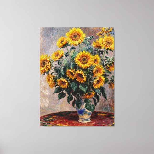 Lienzo Bouquet de girasoles (Anverso)