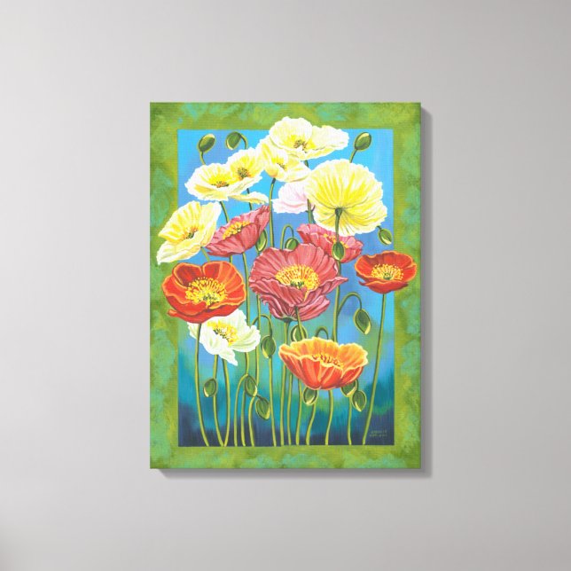 Lienzo Bouquet en la frontera I (Anverso)
