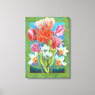 Lienzo Bouquet en la frontera III