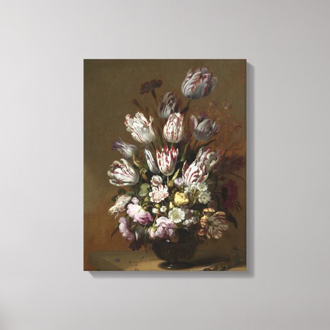 Lienzo Bouquet floral - Bella Artes holandés de época (Anverso)