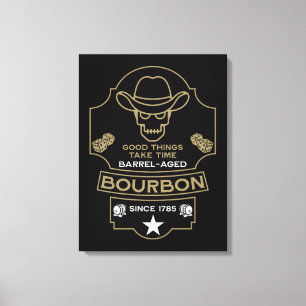 Lienzo Bourbon Whiskey Art