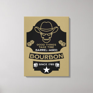 Lienzo Bourbon Whiskey Art