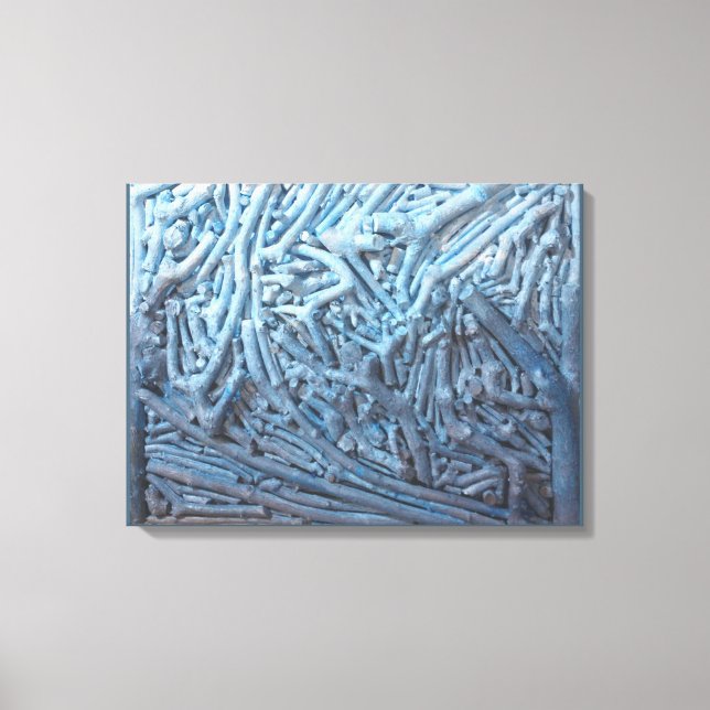 Lienzo Boxeo: Azul (Anverso)