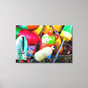 Lienzo Boyas de langosta en el puerto de Bass