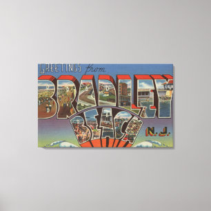 Lienzo Bradley Beach, Nueva Jersey - Grandes Escenas De C