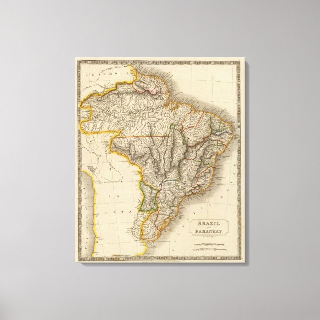 Lienzo Brasil y Paraguay (Anverso)
