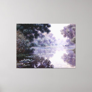 Lienzo Brazo del Sena cerca de Giverny en la niebla