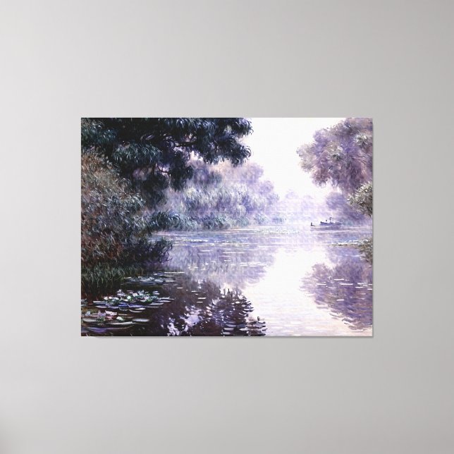 Lienzo Brazo del Sena cerca de Giverny en la niebla (Anverso)