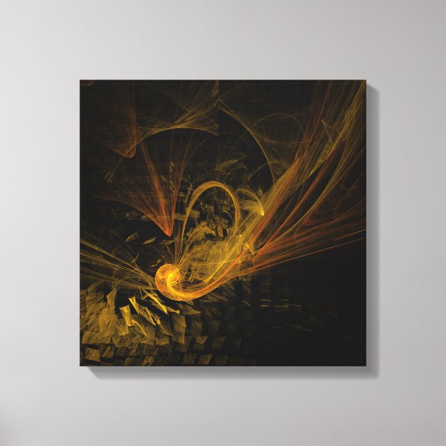 Lienzo Breaking Point Resumen Art Quad Canvas Imprimir (Anverso)