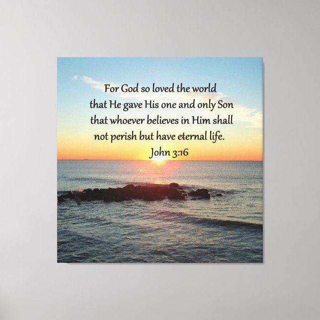 LIENZO BREATHTAKING JOHN 3:16 SUNRISE (Anverso)