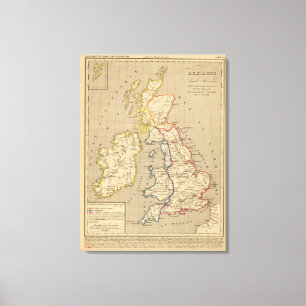 Lienzo Bretaña Saxonne Anglo, 800 apres JC de la American