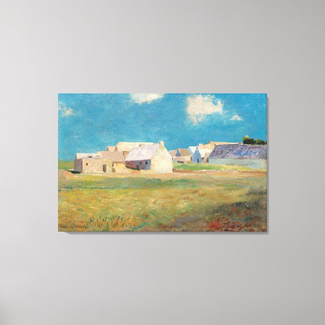 Lienzo Breton Village (Anverso)