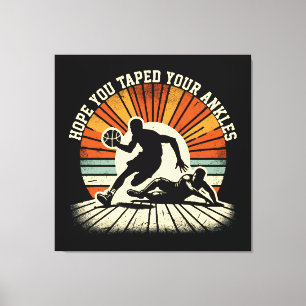 Lienzo Breve de ánkle - Muestra dinámica de baloncesto