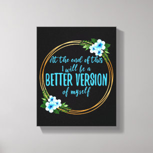 Lienzo breves afirmaciones sobre sueños y objetivos