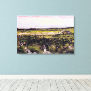 Lienzo Brezo con carretilla de Vincent van Gogh