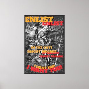 LIENZO BRIGADA ANTIFASCISTA ALISTARSE COMPRAR BONOS DE GU