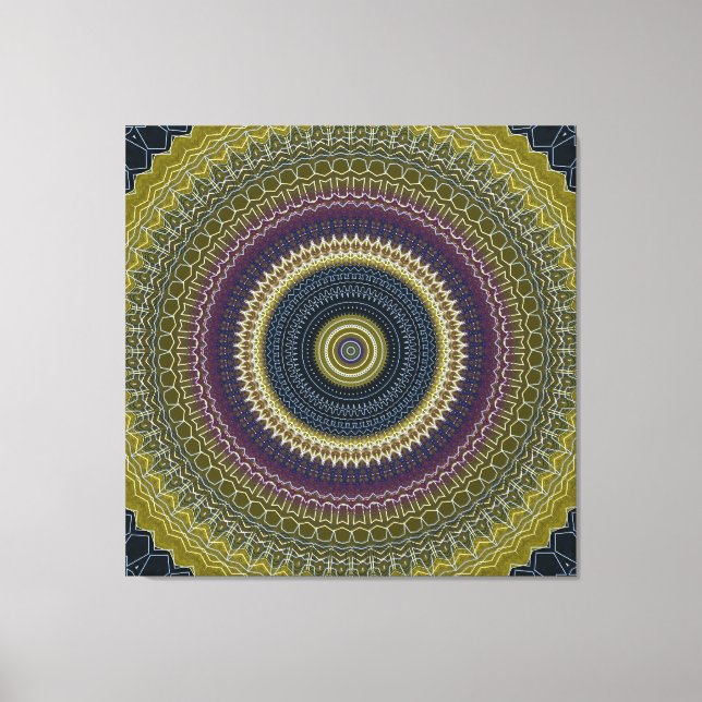 Lienzo Bright Jewel Mandala (Anverso)