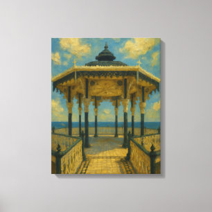 Lienzo Brighton Bandstand Glow - Pabellón de la costa