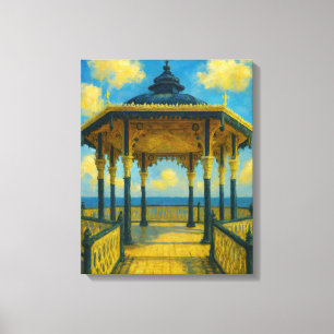 Lienzo Brighton Bandstand Glow - Pabellón de la costa