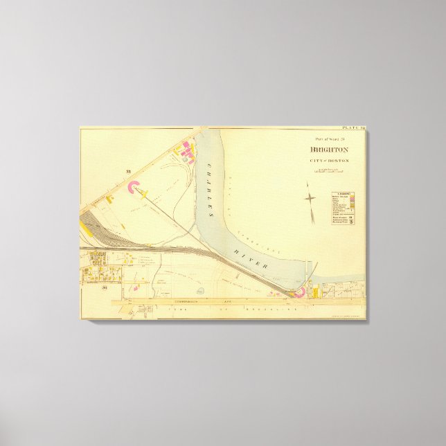 Lienzo Brighton, Massachusetts (Anverso)