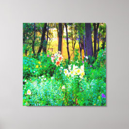 Lienzo Brillante amanecer con lirios de árbol en My Rubio