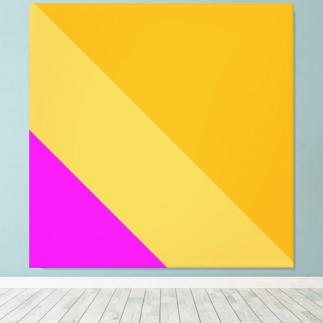 Lienzo Brillantes rayas rosadas rosadas doradas tropicale (Insitu (piso de madera))