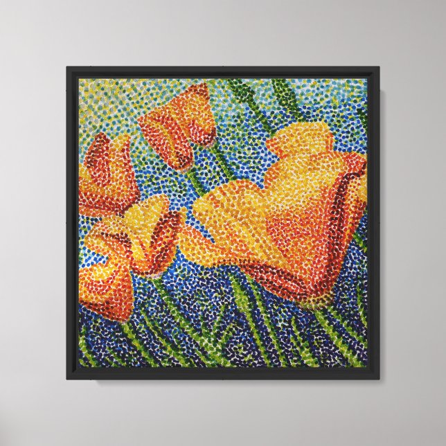 Lienzo Brillo de la amapola (Anverso)