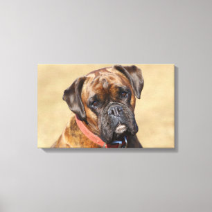 Lienzo Brindle Boxer Dog