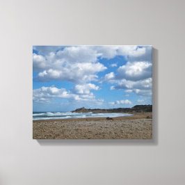 Lienzo Brisa Costera - Cielos Nublados y Orillas Soleadas