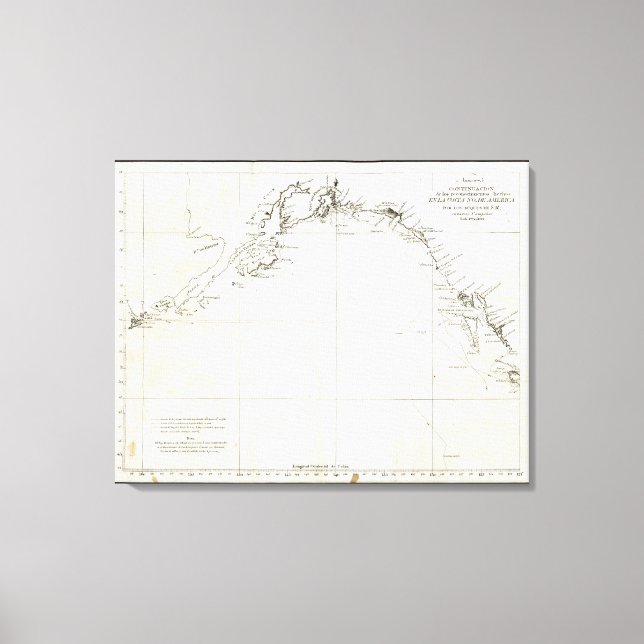 Lienzo Británico, Columbia, Alaska (Anverso)
