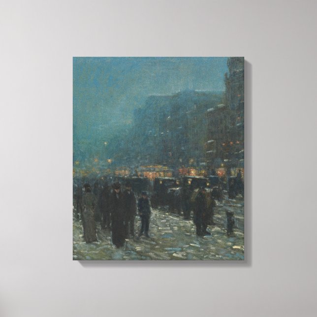 Lienzo Broadway y la calle 42 (Anverso)