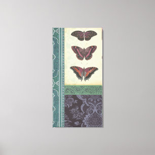 Lienzo Brocade decorativo de mariposas por Vision Studio