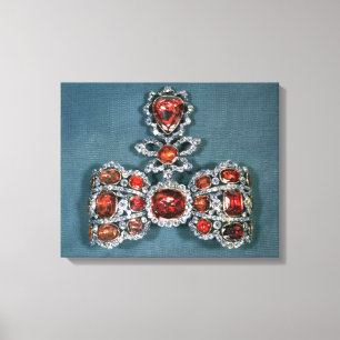 Lienzo Broche del arco fijada con brillante
