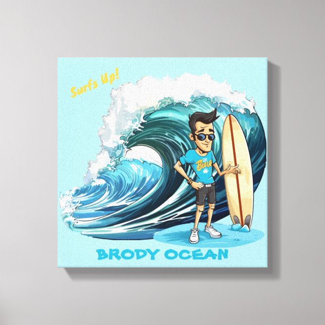 Lienzo Brody Ocean Wavecrest (Anverso)