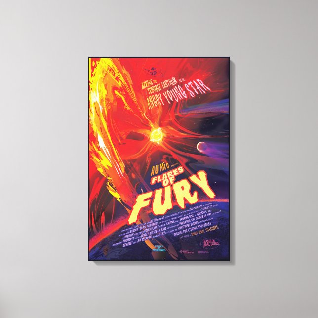 Lienzo Bromas De Poster De Furia, Au Microscopii. (Anverso)