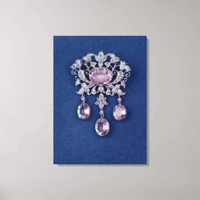 Lienzo Brooch en forma de flor, c.1780 (Anverso)