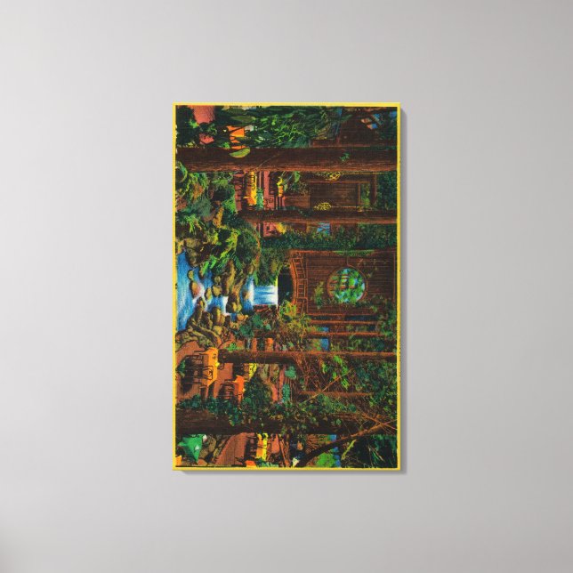 Lienzo Brookdale Lodge Dining RoomBrookdale, CA (Anverso)