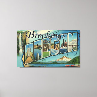 Lienzo Brookings, Oregón - Escenas de letras grandes