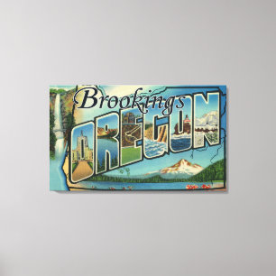 Lienzo Brookings, Oregon - escenas grandes de la letra