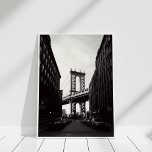 Lienzo Brooklyn Bridge New York City - Canvas Print<br><div class="desc">La impresión de lienzos en el puente de Brooklyn en blanco y negro,  siguiendo las últimas tendencias en la decoración del hogar,  es ideal para renovar tus paredes.</div>
