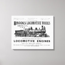 Lienzo Brooks Steam Locomotive Works 1890